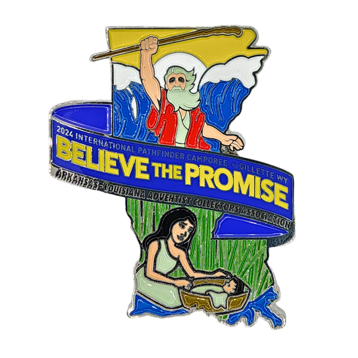 2024 Believe the Promise - Arkansas Louisiana Adventist Collector's Association Blue pin
